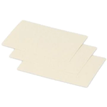 POLLEN : Lot de 25 Cartes en papier - 70 x 95 mm - Ivoire Visuel