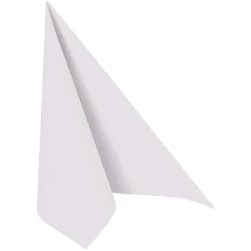 Lot de 50 Serviettes en papier - Blanc - 400 x 400 mm : PAPSTAR ROYAL Collection Visuel