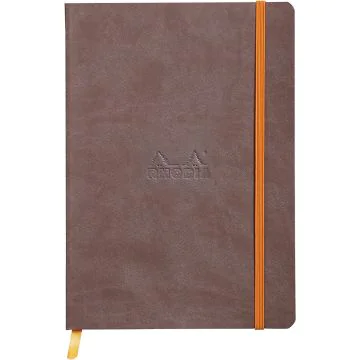 RHODIA : Carnet ligné RHODIARAMA A5 Chocolat : 117403C