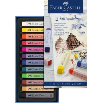 Craies pastel - 12 couleurs assorties : FABER-CASTELL Studio Quality Modèle