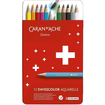 Étui de 12 Crayons de couleurs Swisscolor - Assortiment : CARAN D'ACHE Image