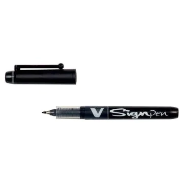 Stylo feutre V Sign Pen - Noir : PILOT Visuel