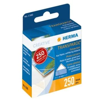 Coins photos autocollants HERMA Transparol Lot de 250