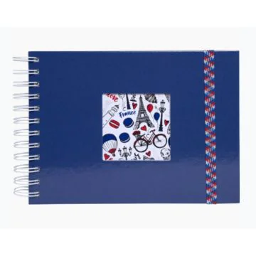 Album photos à spirales - 230 x 160 mm - Bleu : EXACOMPTA French'Class  image