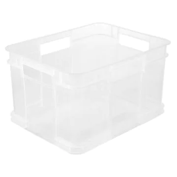 Grand bac de rangement Euro-Box XXL - 54 litres - Incolore : KEEEPER Photo