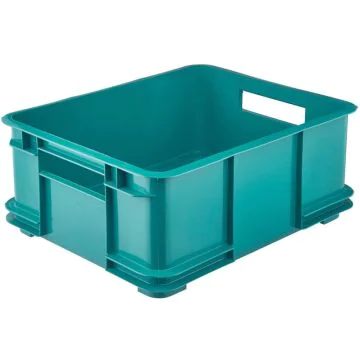 Bac de rangement Euro-Box L - 20 litres - Bleu ciel : KEEEPER Bruno