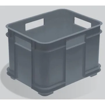 Bac de rangement Euro-Box M - 16 litres - Bleu : KEEEPER Bruno Eco