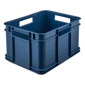Bac de rangement Euro-Box M - 16 litres - Bleu : KEEEPER Bruno Eco