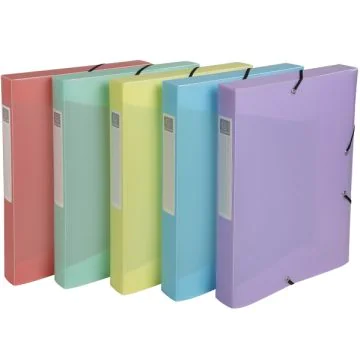 Boîte de classement Cartobox - Dos 40 mm - Assortiment : EXACOMPTA Chromaline Pastel image