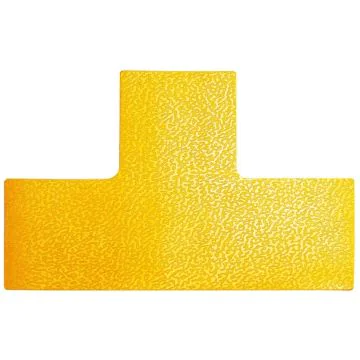 Marquage adhésif de zone de danger - Forme T - Jaune : DURABLE Lot de 10 Visuel