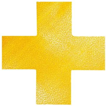CROIX Marquage adhésif de zone de danger - Jaune DURABLE 