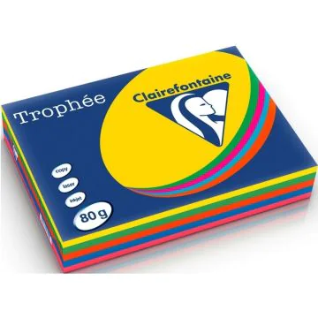 Ramette de papier Trophée de 500 feuilles A4 - Assortiment : CLAIREFONTAINE Image