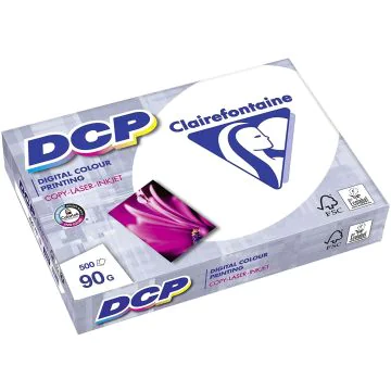 Ramette de papier de 500 feuilles A4 DCP - 90 g - Blanc : CLAIREFONTAINE Image