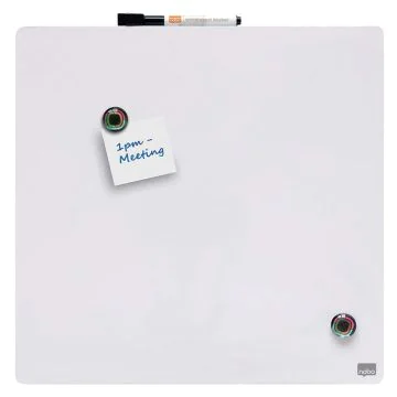 Tableau Mémo Magnétique Carré - Blanc - 360 x 360 mm : NOBO image