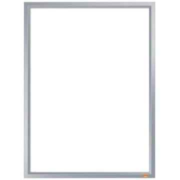 Cadre porte affiche en aluminium - 339 x 463 mm - A3 - Argent : NOBO image