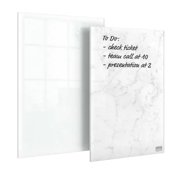 Bloc-notes en Verre - Mini Tableau - Lot de 2 : NOBO image