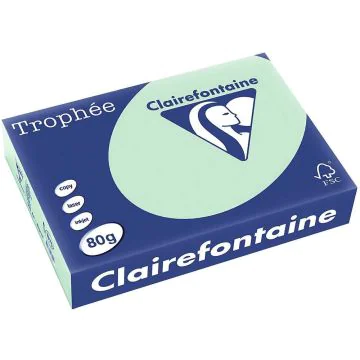 Ramette de papier Trophée de 500 feuilles A4 - Vert clair : CLAIREFONTAINE Visuel