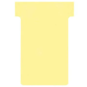 Fiches T - Indice 2 / 60 mm - Jaune : NOBO Lot de 100  visuel
