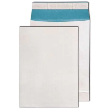 Enveloppes sans fenêtre avec ficelles renforcées - 229 x 324 mm - Blanc : MAIL MEDIA Lot de 250 Visuel