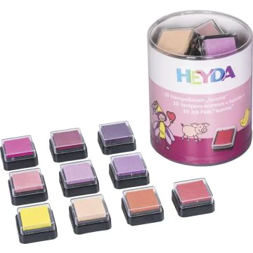 Kit de tampons encreurs Sunrise - 10 pièces : HEYDA Modèle