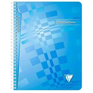 Cahier de Textes Crystalline - 170 x 220 mm : CLAIREFONTAINE Visuel