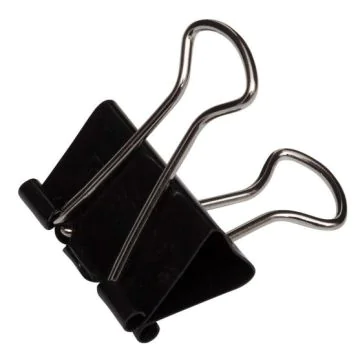 Pince double clip en acier - Largeur 51 mm - Noir MAUL Mauly Lot de 6