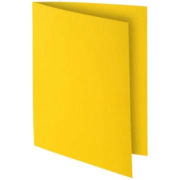 Lot de 10 Chemises pour dossiers A4 ROCK'S 210 - Jaune citron : EXACOMPTA 