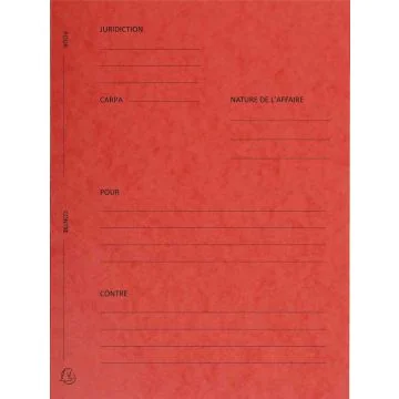 Modele Dossier de plaidoirie Avocat Exacompta - Rouge Avocat Exacompta 220105E