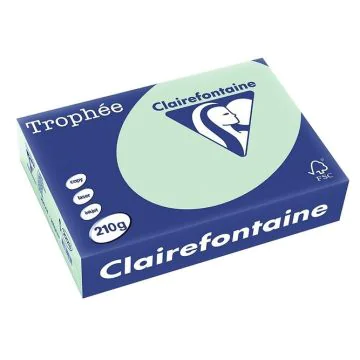 Ramette de papier de 250 feuilles A4 210 g - Vert CLAIREFONTAINE Trophée Ramette