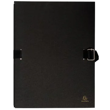 EXACOMPTA Chemises avec rabat à sangle - Noir 223265E