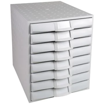 Module de rangement 8 tiroirs - Gris : EXACOMPTA The System Office photo