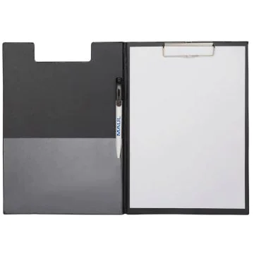 Porte Bloc Chemise A4 avec Pince Noir MAUL 23392-90