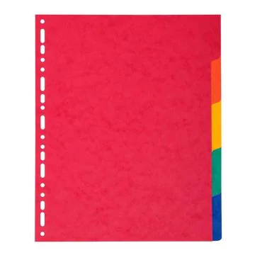 EXACOMPTA : Jeu de 5 intercalaires neutres en carte lustrée 2405E