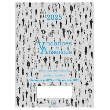 Planning des congés 2025 - Vacances et absences EXACOMPTA