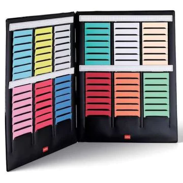 Mini Planning portable pour fiches T - Indice 2 - Pliable - 3 colonnes NOBO