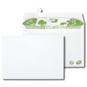 Enveloppes autocollantes sans fenêtre - 114 x 162 mm : GPV ERAPure Lot de 40 Modèle