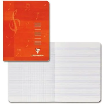 Cahier de musique - 48 pages - 210 x 297 mm : CLAIREFONTAINE Visuel