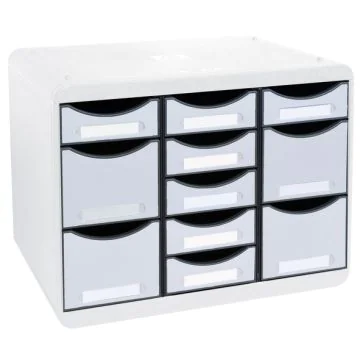 Module de rangement 11 tiroirs - Big Box Multi - Gris : EXACOMPTA Office image