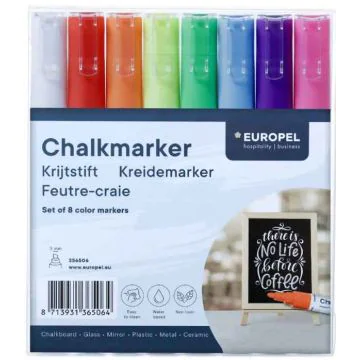 Marqueurs à craie - 3 mm - Assortiment : EUROPEL image