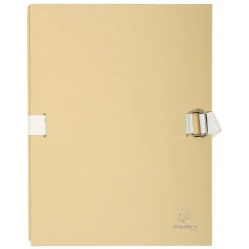 EXACOMPTA : Lot de 10 chemises toilées à sangle - Mastic 370E