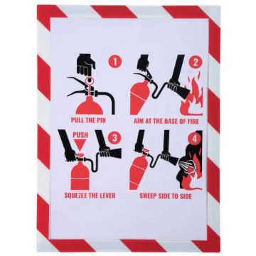 Photo Pochette d'affichage magnétique - A4 - Blanc / Rouge EXACOMPTA