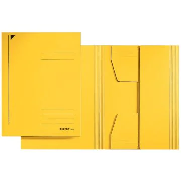 Photo Chemise-trieur à 3 rabats A4 - Jaune : LEITZ - 3924-00-15