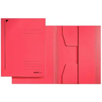 Photo Chemise-trieur à 3 rabats A4 - Rouge : LEITZ - 3924-00-25