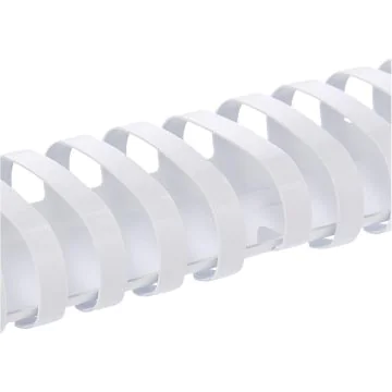 Baguettes de 21 anneaux - 32 mm - Blanc : GBC Lot de 50