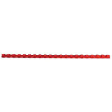 Baguettes de 21 anneaux - 6 mm - Rouge : GBC Lot de 100 visuel