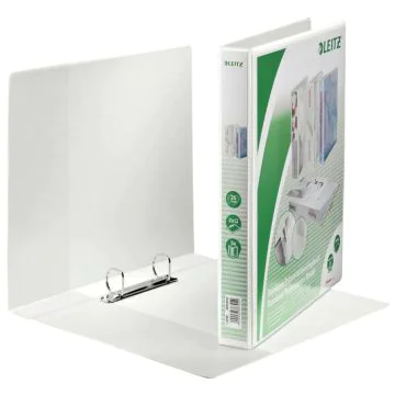 Photo Classeur personnalisable 2 anneaux - Dos de 30 mm - Blanc LEITZ