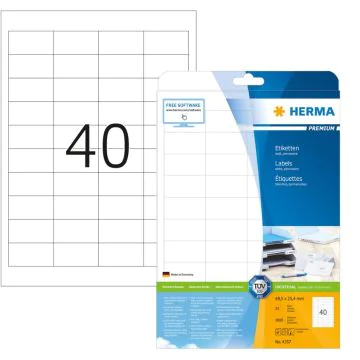 Étiquettes adhésives blanches - Multi-usages 4357 Herma 