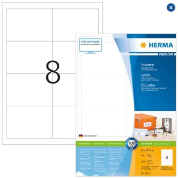 Étiquettes adhésives blanches - Multi-usages 4624  Herma 