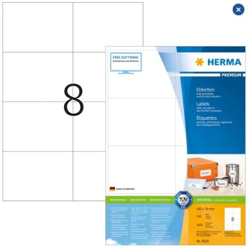 Étiquettes adhésives blanches - Multi-usages 4626 Herma 