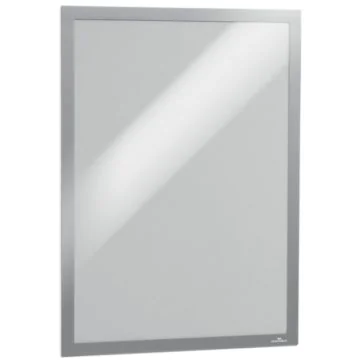 Cadre d'affichage magnétique auto-adhésif - A3 - Argent : DURABLE Lot de 2 Visuel